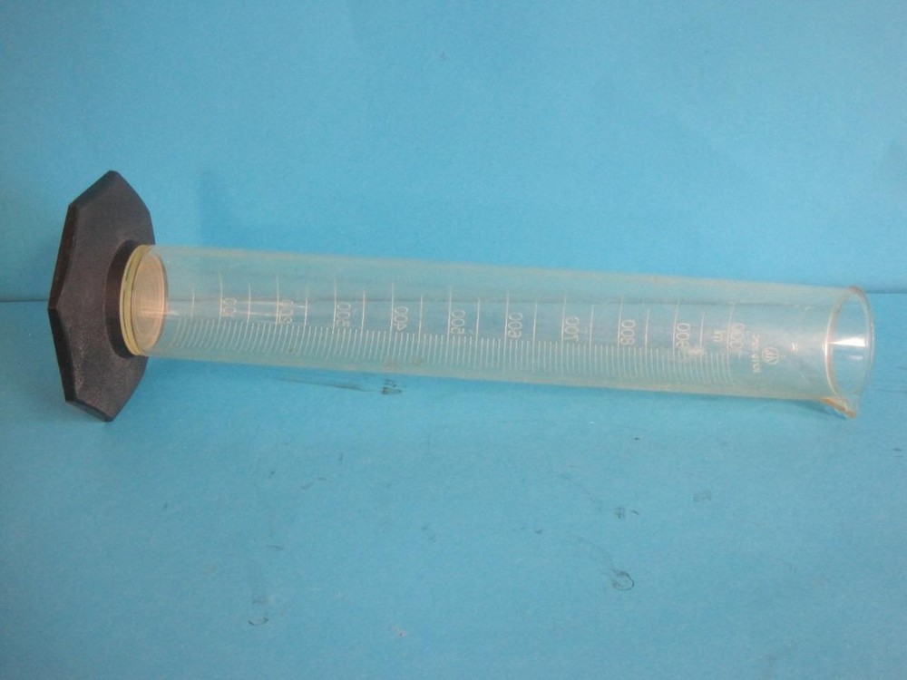 Nalgene Plastic Polypropylene 1000ml Graduated Cylinder Hex Base TC/TD Lab