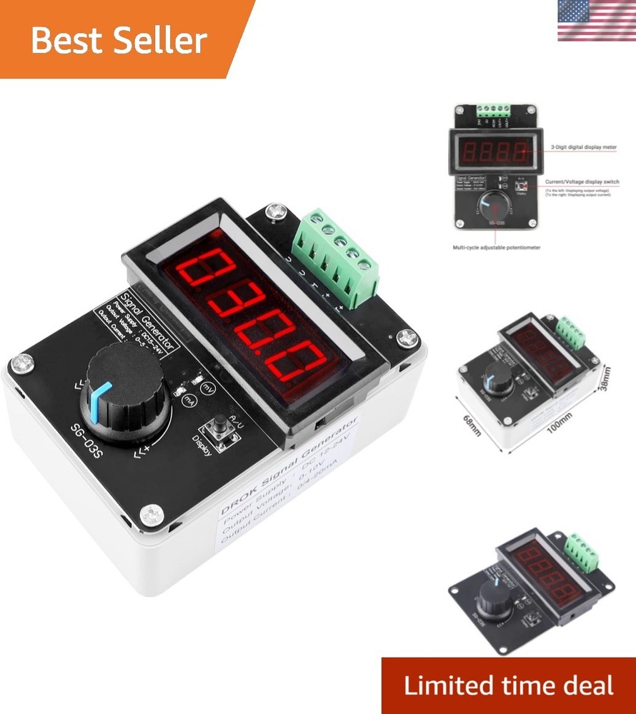 Versatile Adjustable Signal Generator: 4-20mA & 0-10V Output for Easy Testing