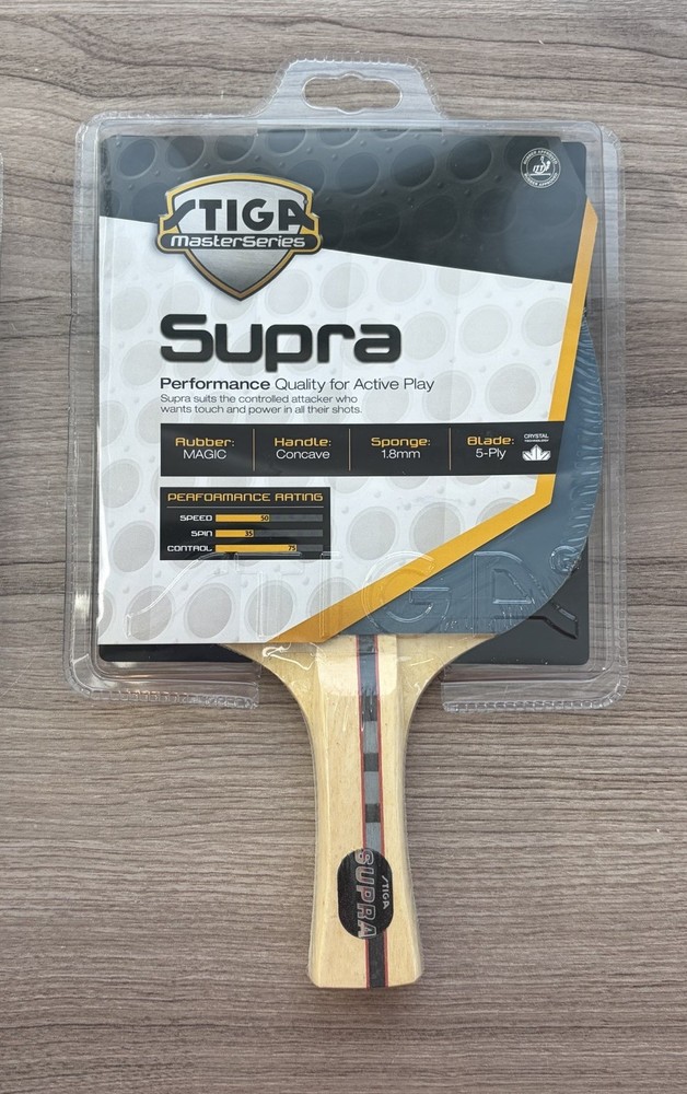 STIGA Master Series Supra Magic Rubber Paddle Racket
