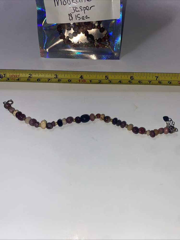 Handmade MooKaite Jasper Bracelet Locking Clasp