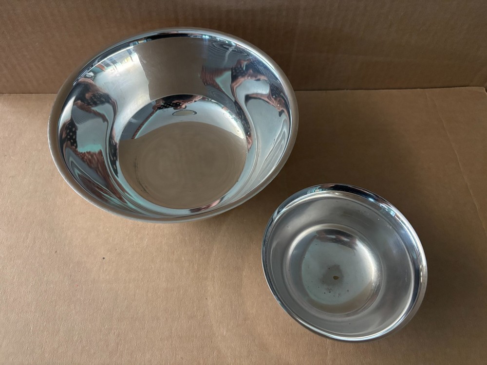 2pcs Vintage Silverplated Serving/Sauce Bowls