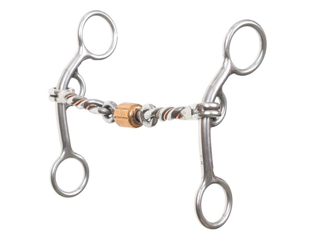 Reinsman Bit Moolah Lifter Medium Twist Dogbone Roller Silver 284