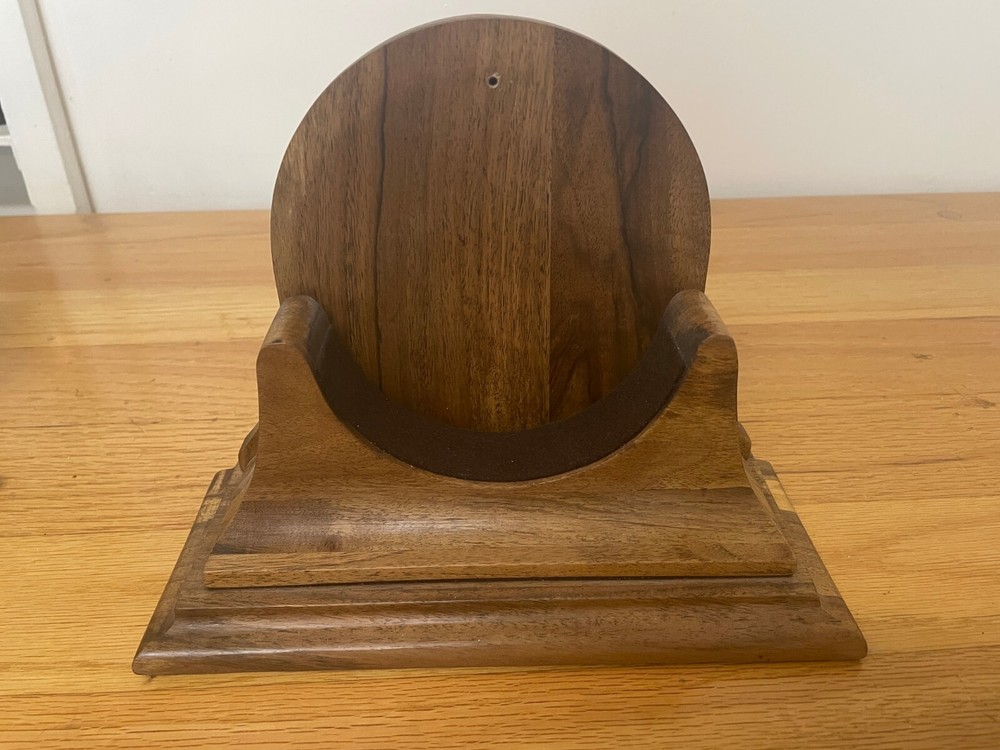 Seth Thomas Brass Ships Clock with Walnut Stand