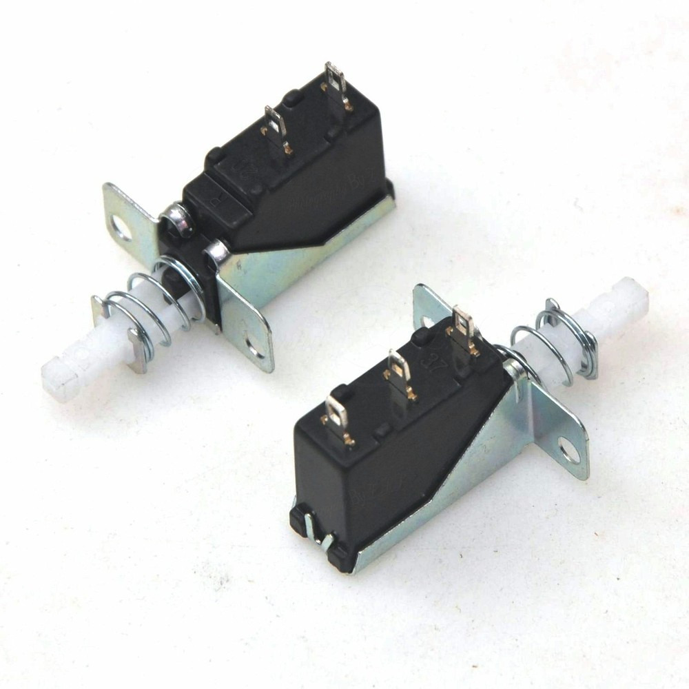 2x Universal Self-Locking Switch 2/3Pins Key Switch For Speaker Range Hood Fix