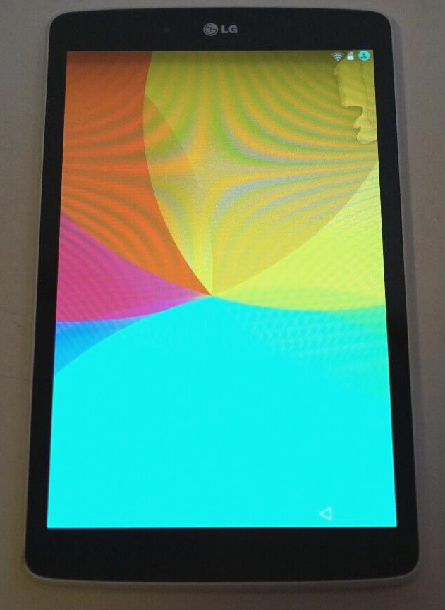 LG V480 WIFI Tablet White Android Corner Screen Discoloration