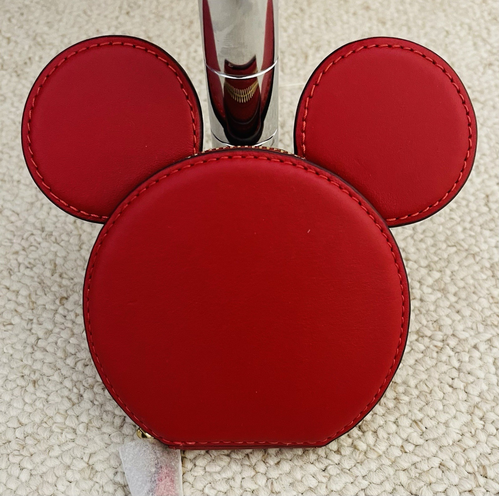 Disney Coach Red Coin Purse Wallet New Never Used