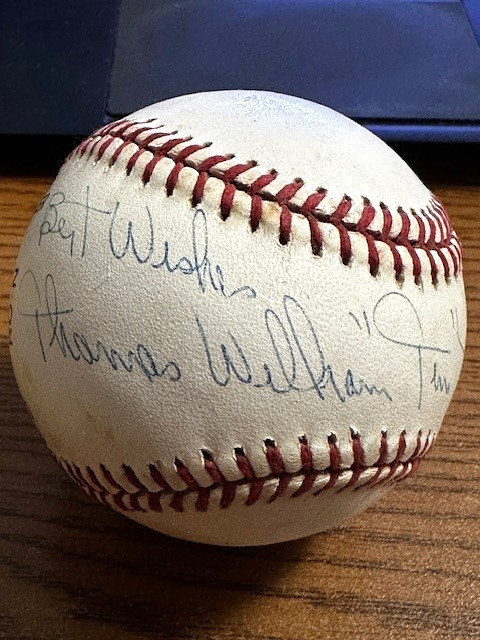 TIM HARKNESS 3 FULL NAME SIGNED AUTOGRAPHED ONL BASEBALL!  Dodgers & Mets!