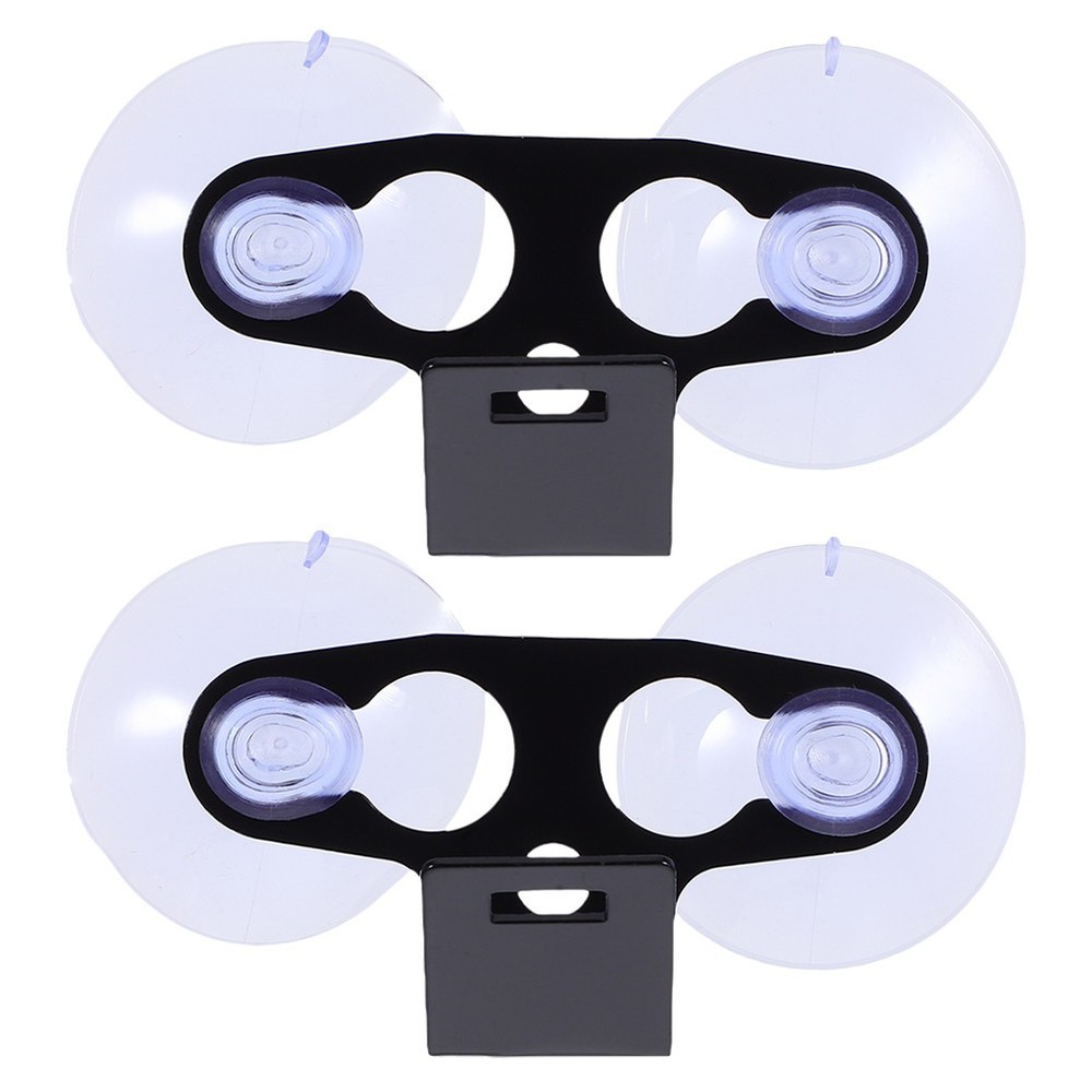 2 Pcs Car Suction Cup Mount Kit Plastic Radar Accessory Holder Dashboard
