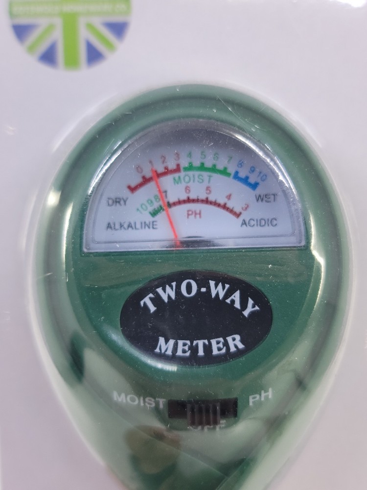 Cotswold Two Way Moisture PH Sensor Meter Gardening Tool No Batteries Required