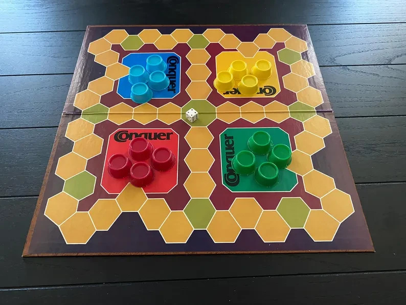 Vintage 1979 Conquer Board Game By Whitman - COMPELTE