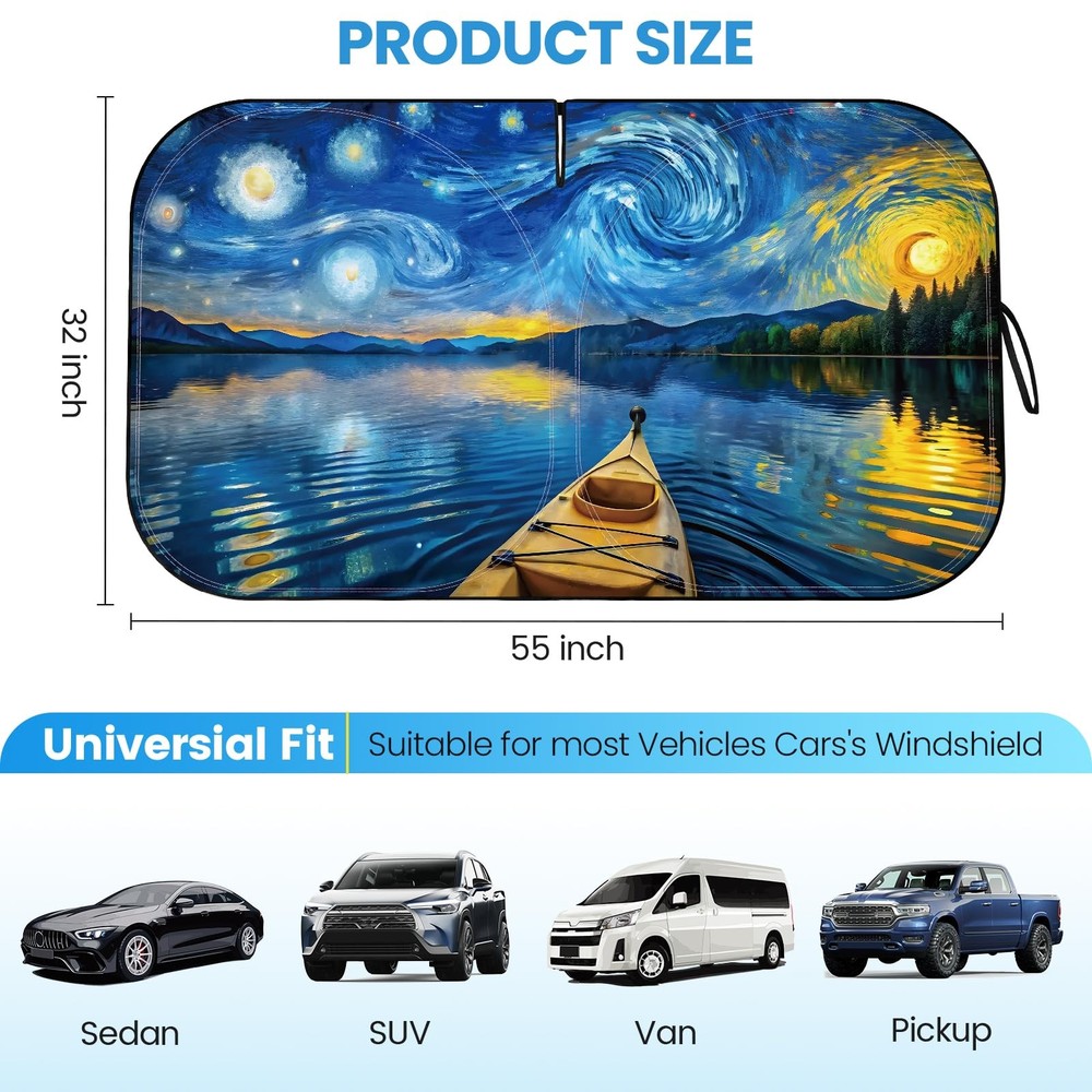 Windshield Sun Shade Windshield Sun Shade Foldable Offers Ultimate Protectio...