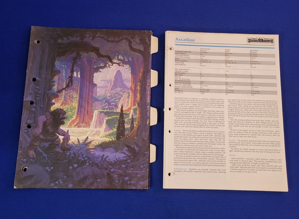 Monstrous Compendium Forgotten Realms Appendix - AD&D MC3 (Complete)