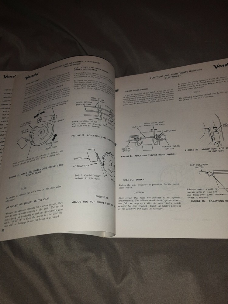 1972 Vendo PM8A Vender Service Manual
