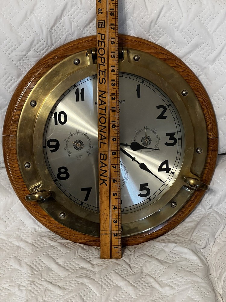 Ships Time Ship Clock Brass