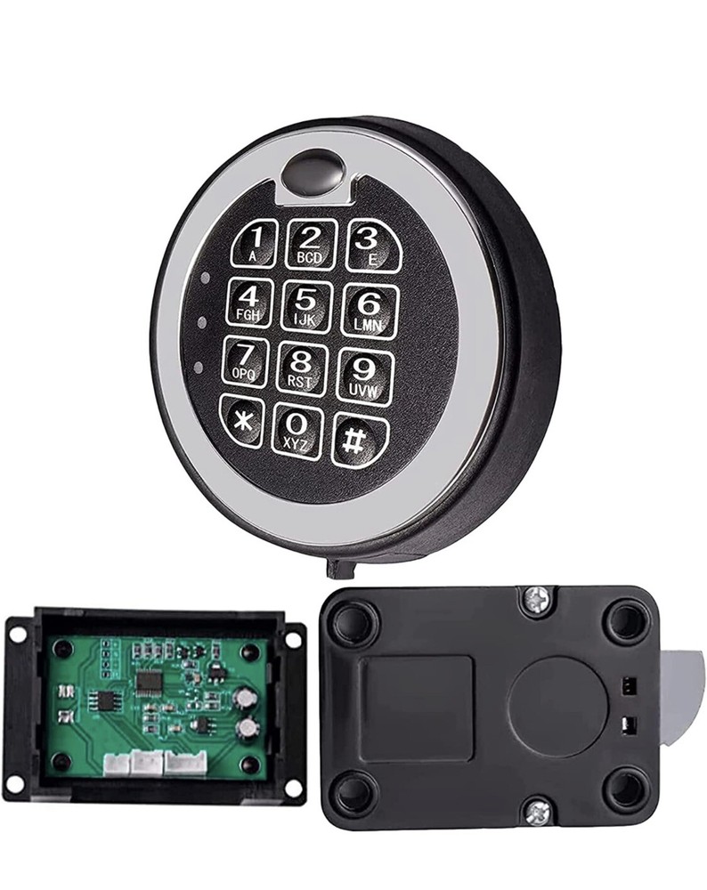 Gun Safe Lock Replacement with Swingbolt Safe Electronic Lock Chrome Keypad DIY