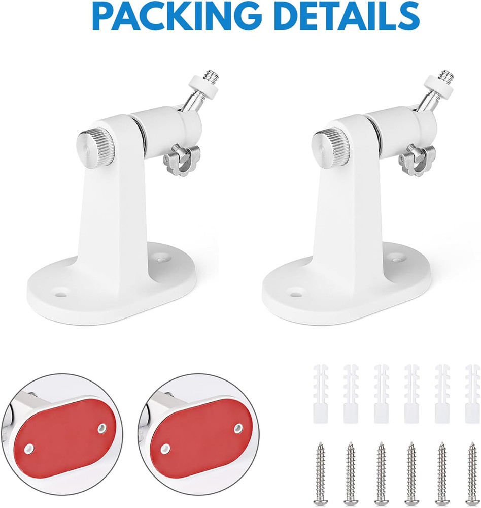 2Pack Adjustable Security Wall Mount Bracket for Stick up Cam & Outdoor Cam Plus