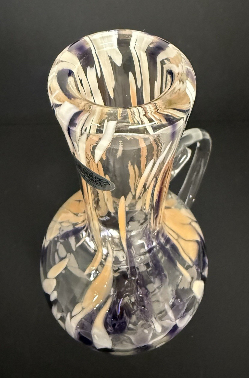 Blenko Glass Cat 2516 - Crystal with Alternate Stopper