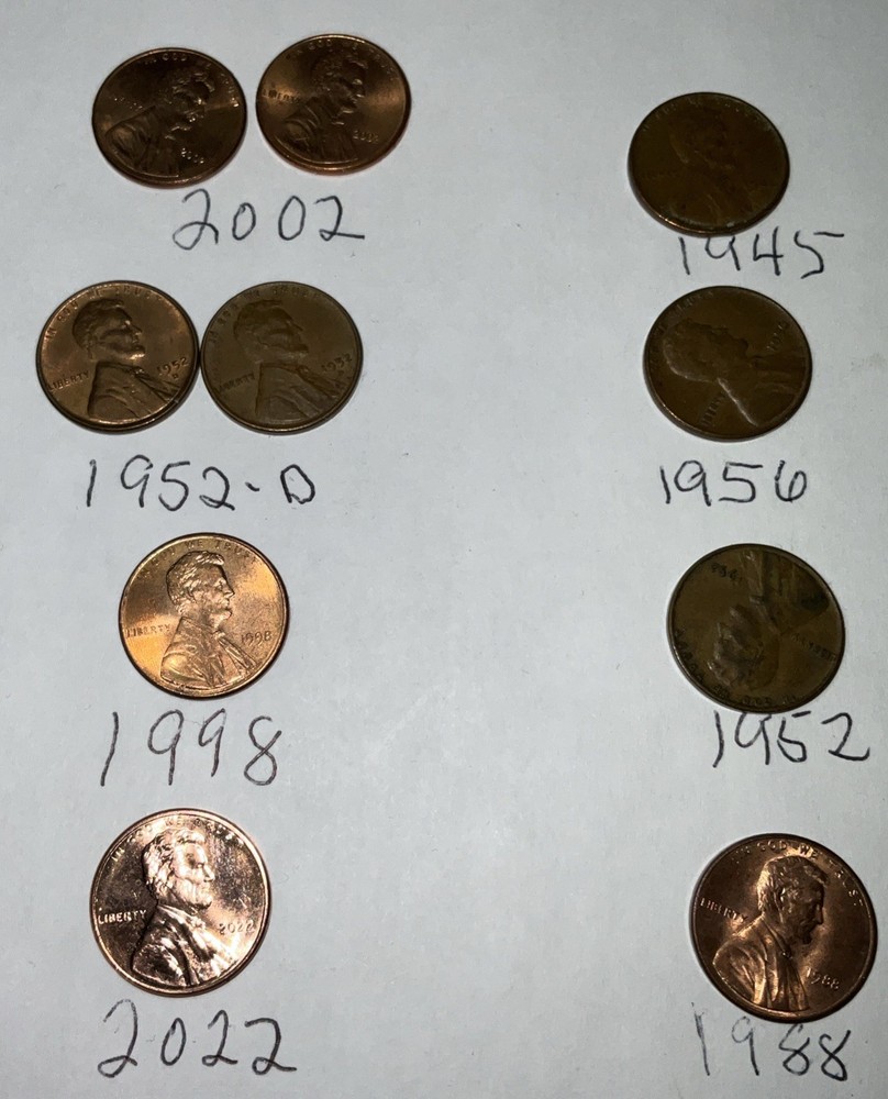16 Coins Modern Dates 13 Penny’s And Three Dimes