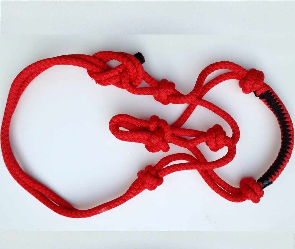 HORSE ROPE HALTERS WITH PADDED SOFT NOSE BIT