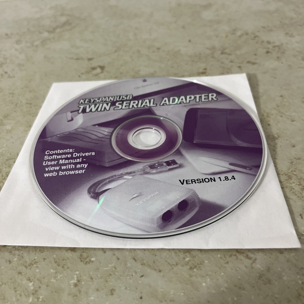 Keyspan USB Twin Serial Adapter Drivers & Manual Installation CD-ROM for Mac OS