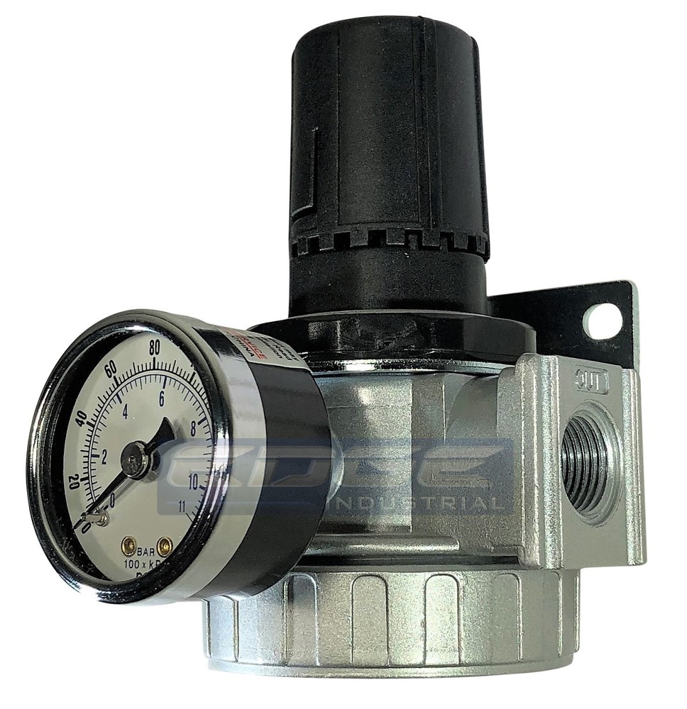 1/4" MID FLOW AIR IN LINE PRESSURE REGULATOR PNEUMATIC COMPRESSED COMPRESSOR