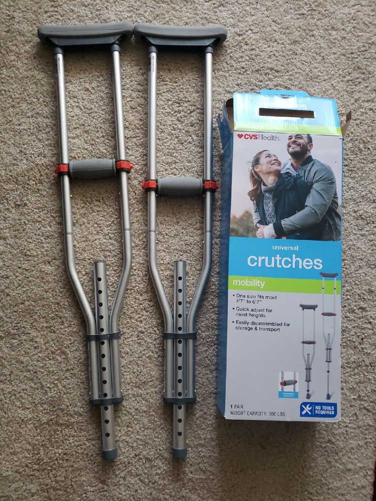 Crutches - adult adjustable