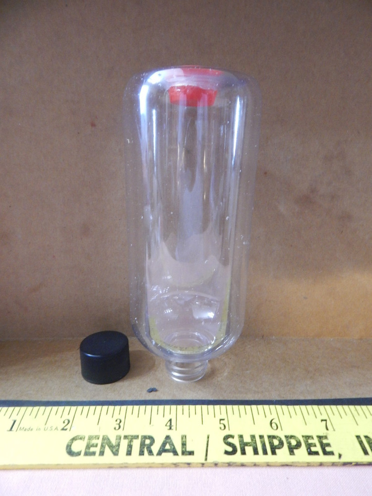MEC RELOADING PRESS REPLACEMENT POWDER / SHOT BOTTLES PET CLEAR W/ PLUG & LID