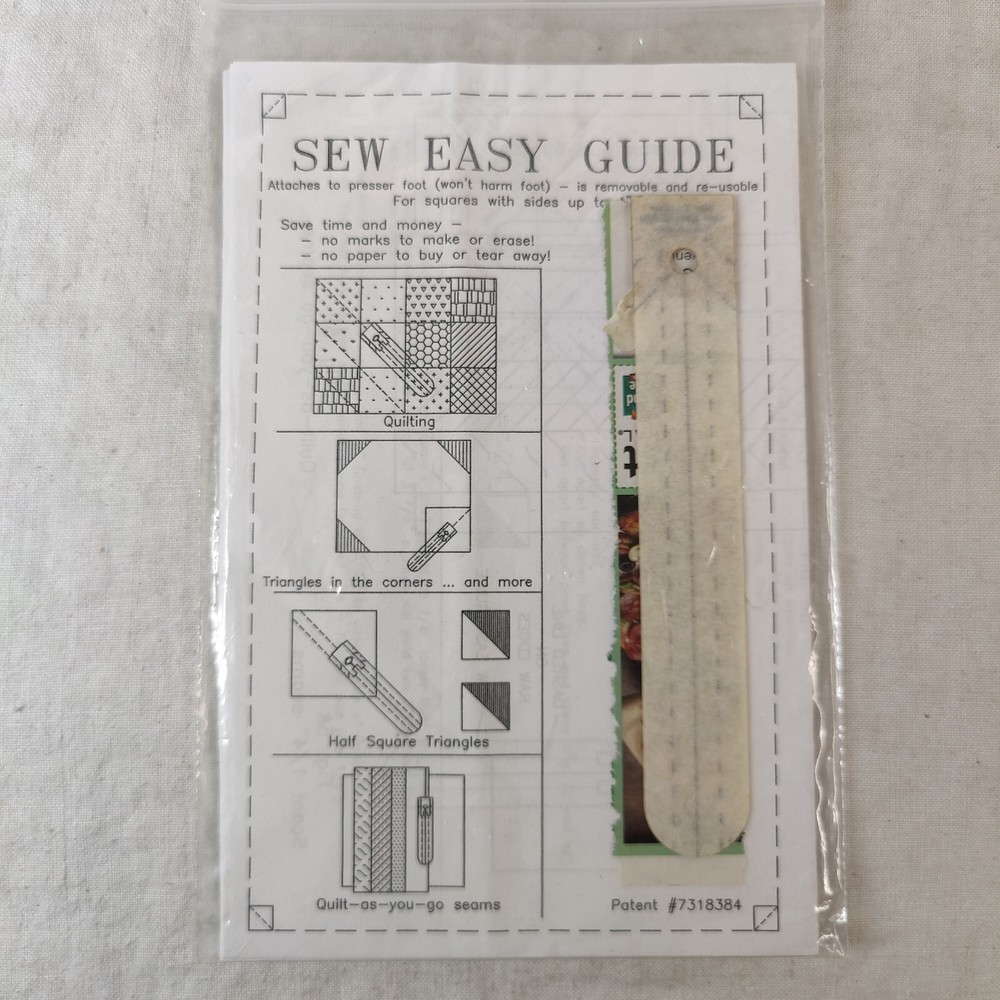 SEW EASY GUIDE SewTogether QUILTING TOOLS TEMPLATE RULER MARKING GUIDE Sara Gray