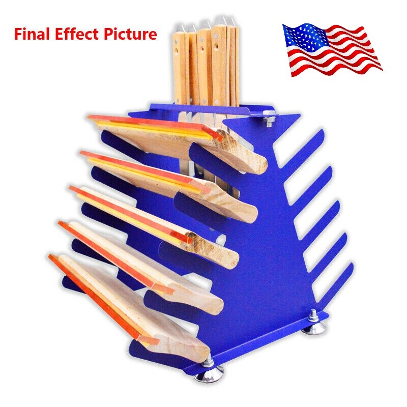 5 Layers Desktop Screen Printing Squeegee Rack for Placing Squeegee And Scraper