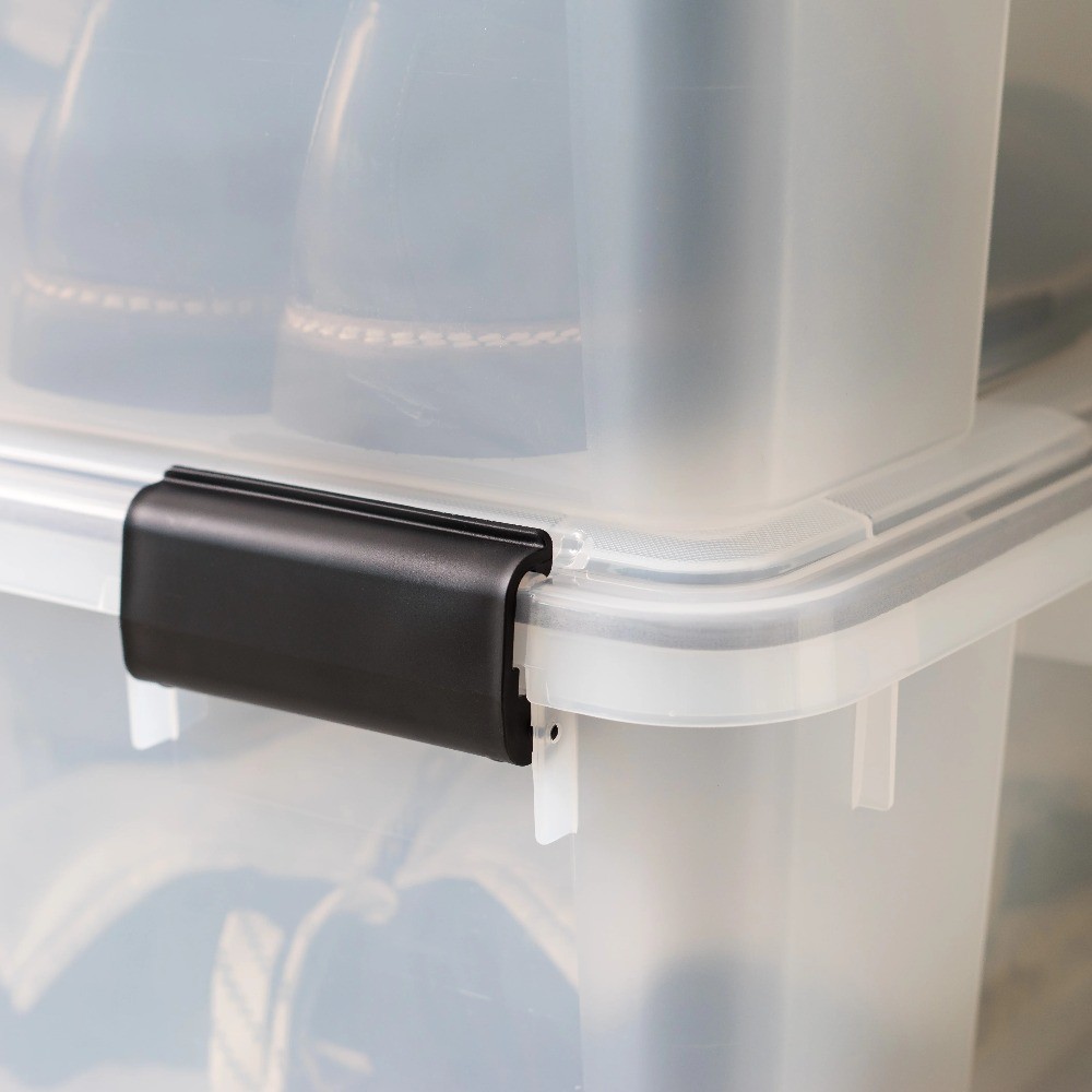 41.2 Quart WeatherPro™ Storage Container Box Bin with Seal Latching Lid, Clear