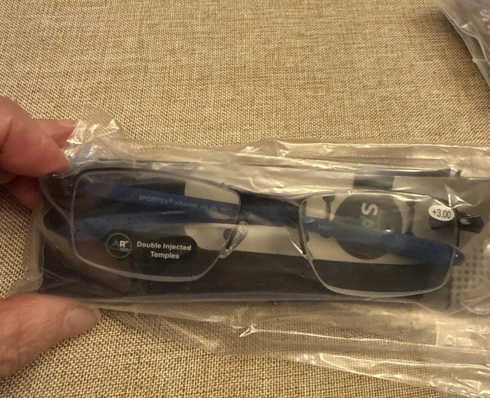 SportEX Reading Glasses 3.0 Scratch Resistant Blue Light Blocking-New