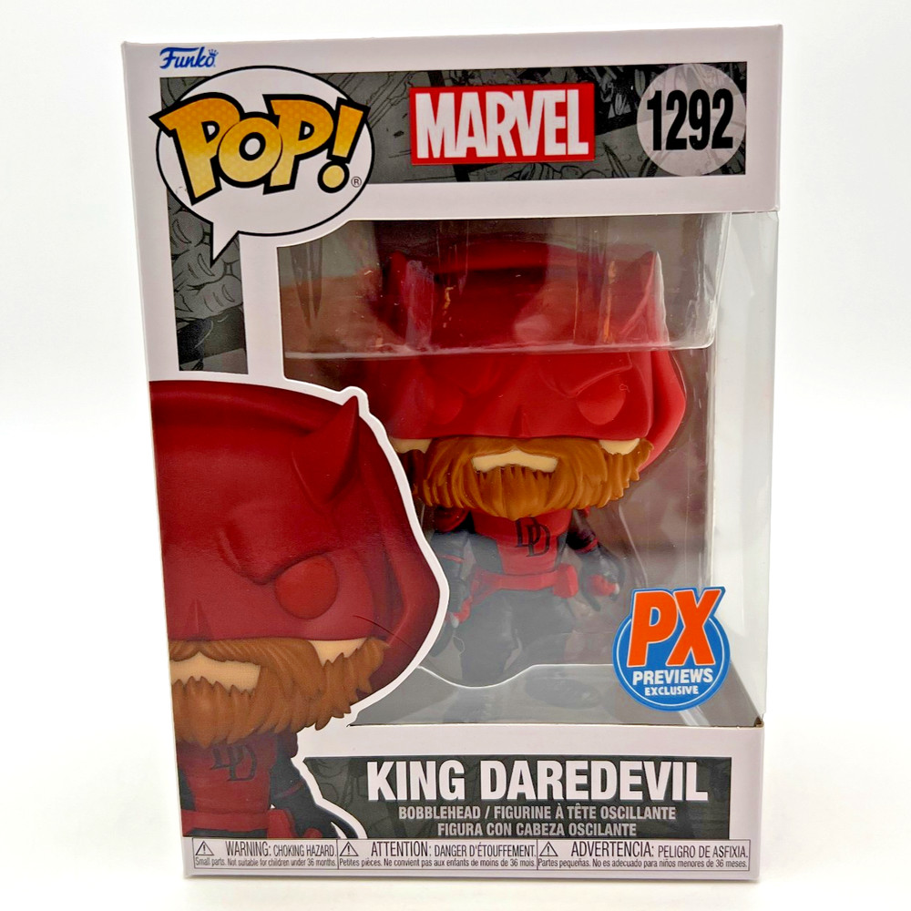 Funko POP! Marvel Comics KING DAREDEVIL #1292 PX Previews Exclusive w/PROTECTOR