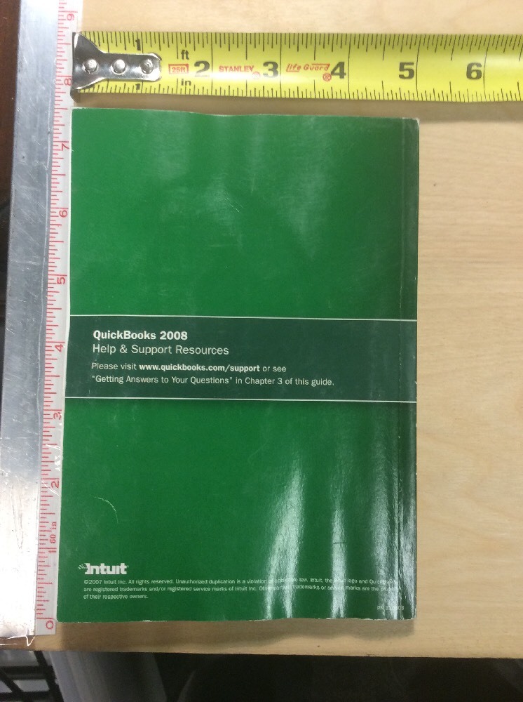 Intuit QuickBooks 2008 Startup And Quick Reference Guide BooksByDecade.com