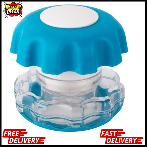 Crush Pill Vitamins Tablets Crusher Grinder with Storage Compartment Blue