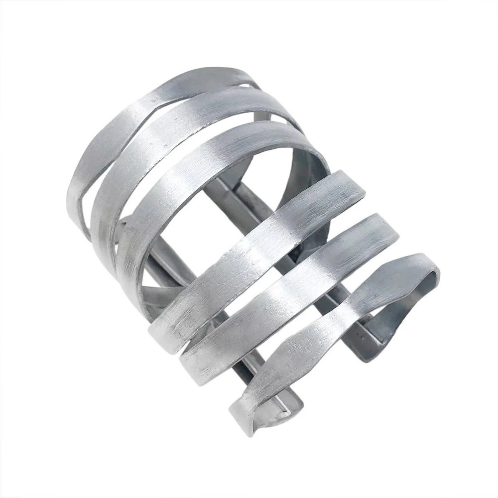 Ornate Arching Cuff - Silver