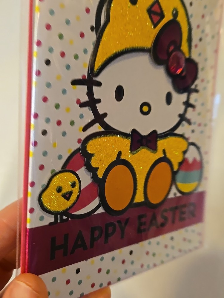 Hello Kitty Papyrus Happy Easter Greeting Card
