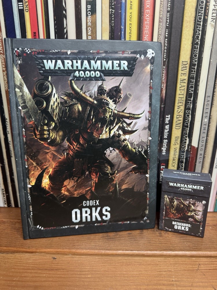 Warhammer 40K Orks Codex 8th + Datacards Complete Set GW 2018 Bundle Lot VG