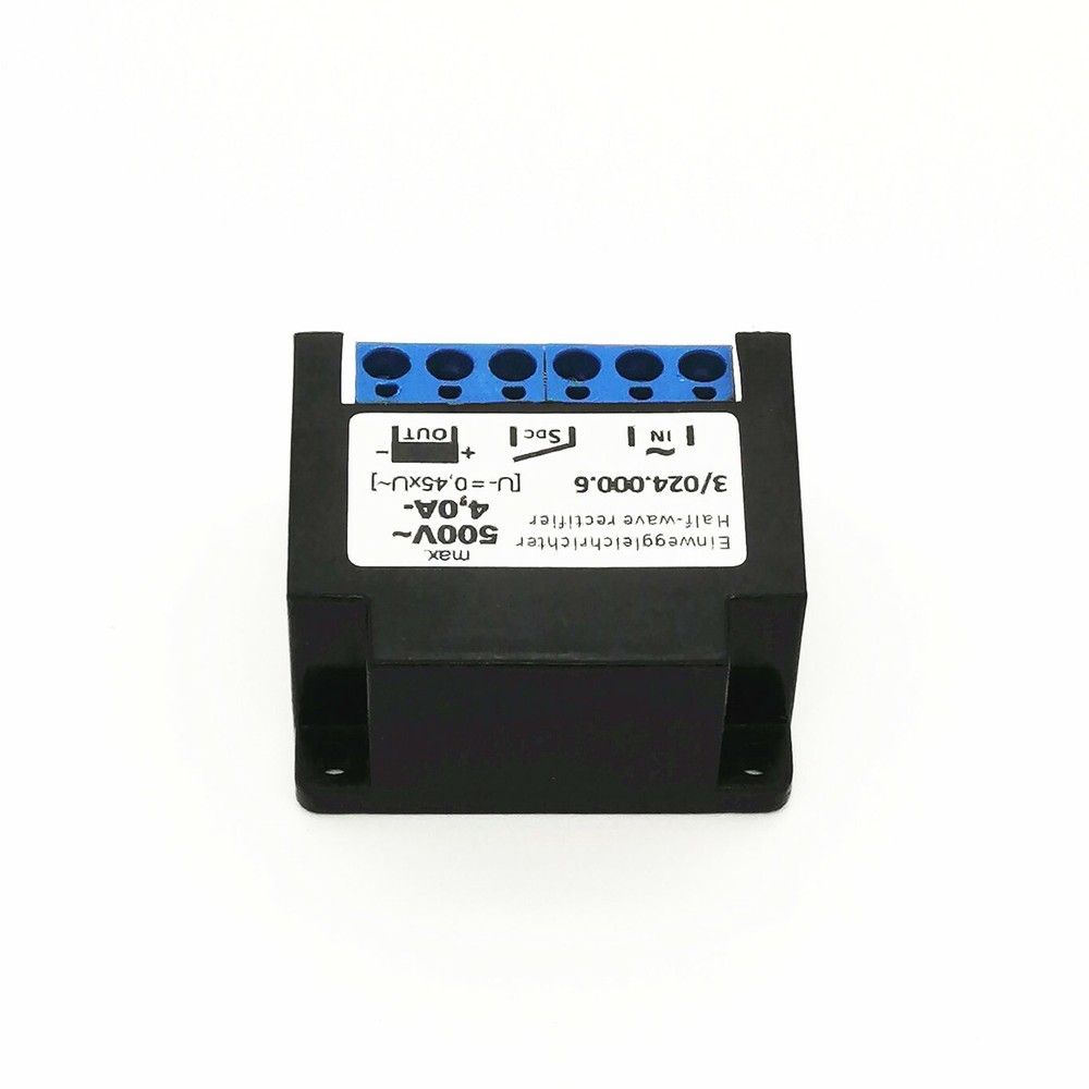 Mayr Einweggleichrichter 3/024.000.6 max 500V~ 4,0A- half wave rectifier module