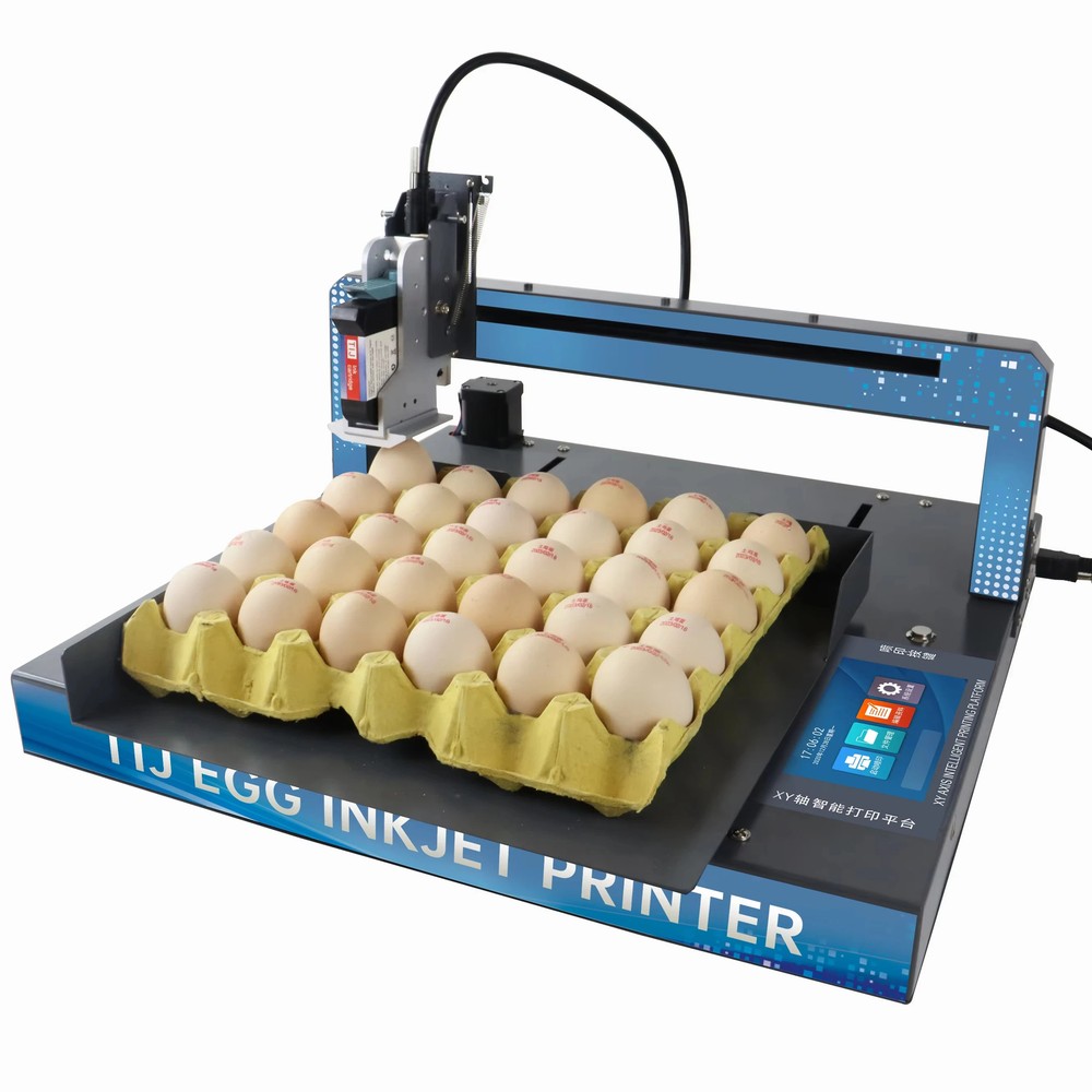 Hot selling egg inkjet printer prints date code LOGO on eggs with food grade ink