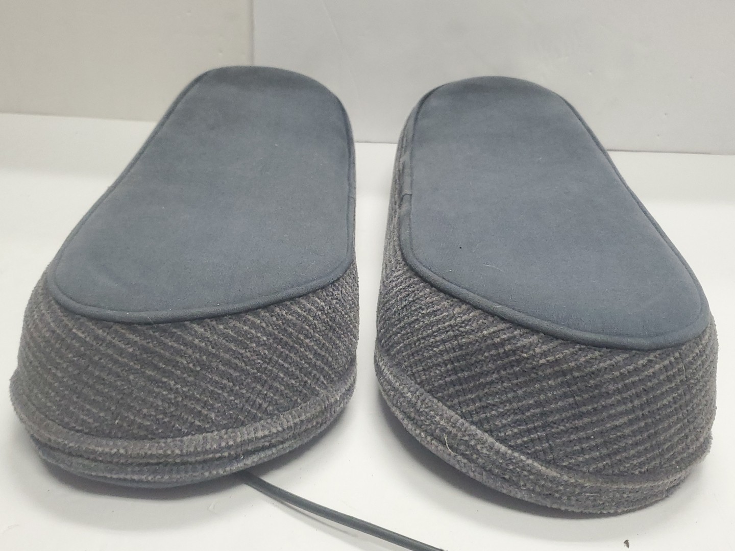 87-91 Ford F150 250 Bronco Bucket Seat Captain Chair Arm Rest Set Blue Cloth OEM