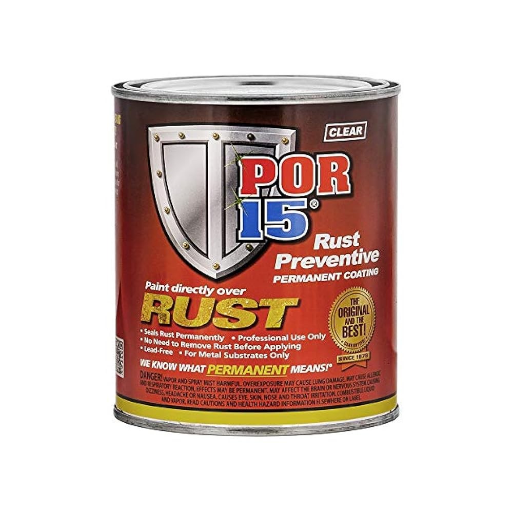 DIY Rust Solution, 16 oz Clear Coating with Moisture,Activated Curing for