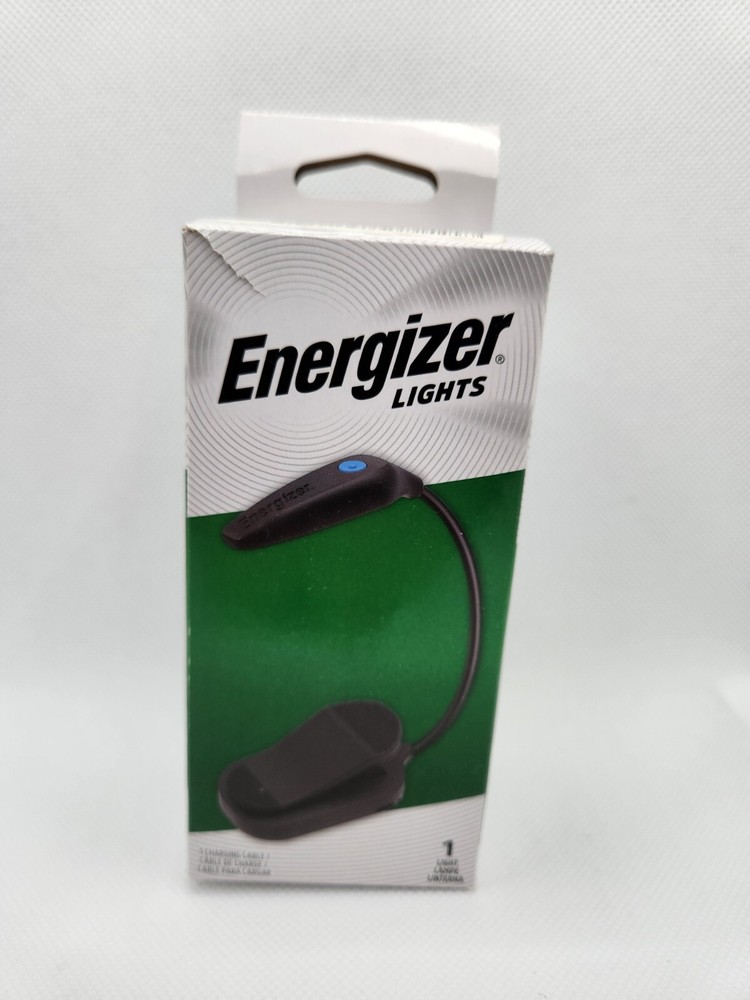 ENERGIZER Rechargeable LED Book Light FLEX, 3 Modes, Warm Light Clip on Reading