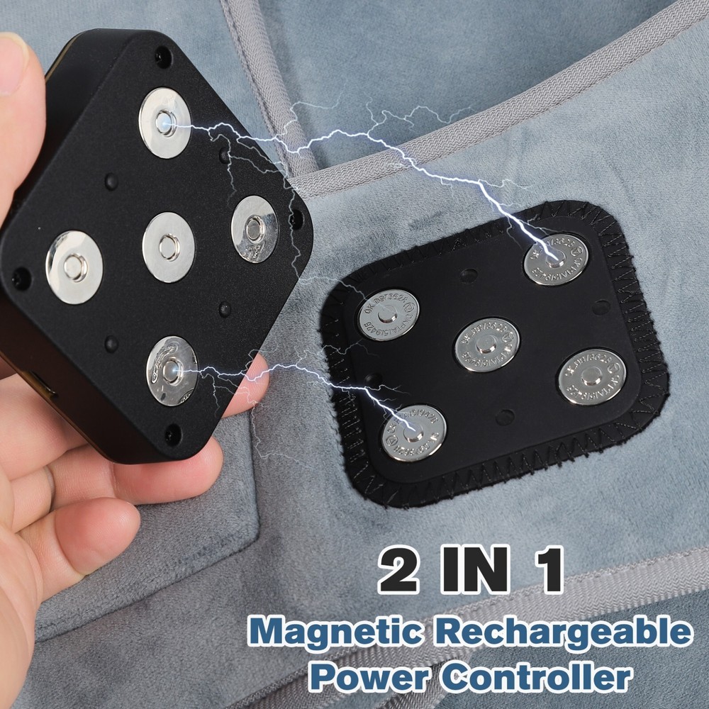 Heating Pad Neck Shoulders Wrap For Back Pain Relief Cordless Adjustable Timer