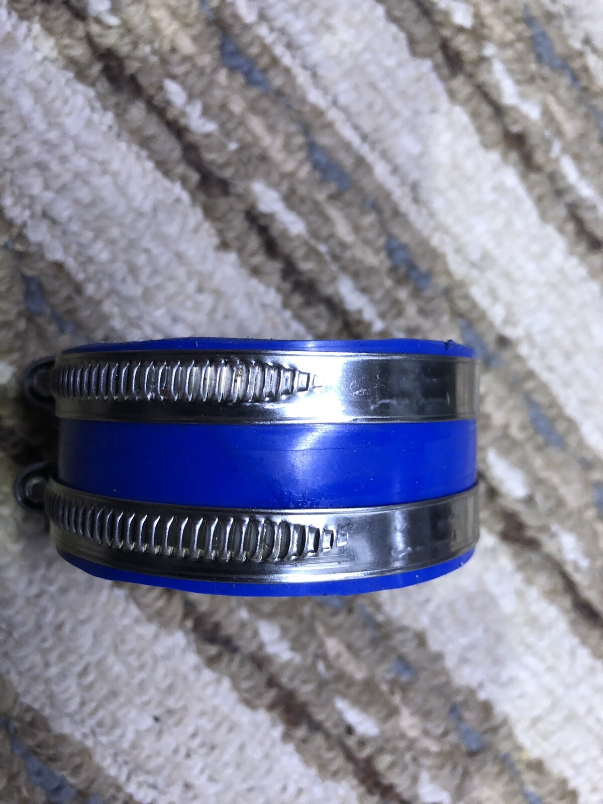 Kawasaki Jetski 650SX 650X2 exhaust pipe silicone coupler stainless clamps BLUE