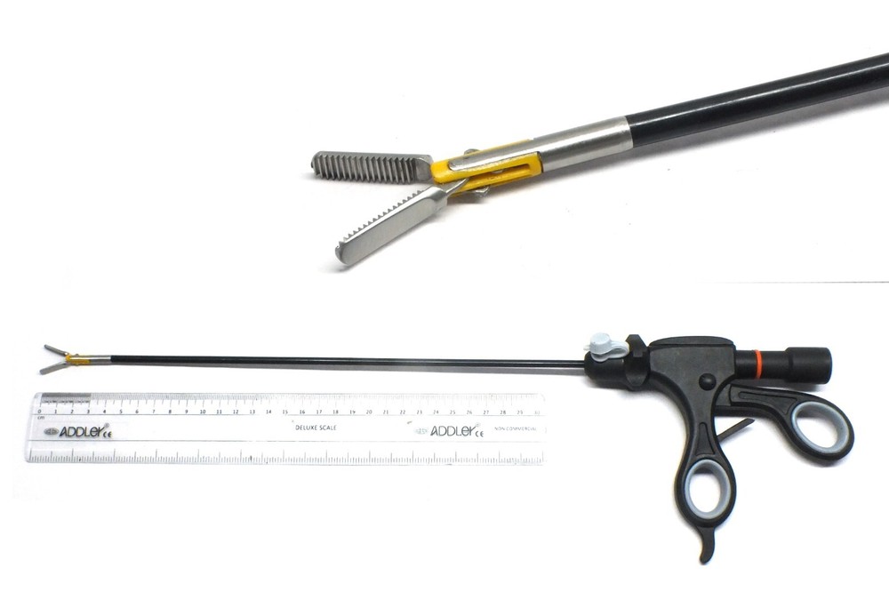Laparoscopy Bipolar Ruby Forceps 5mm Endoscopy Surg Inst MFG ISO CERT CO ADDLER.