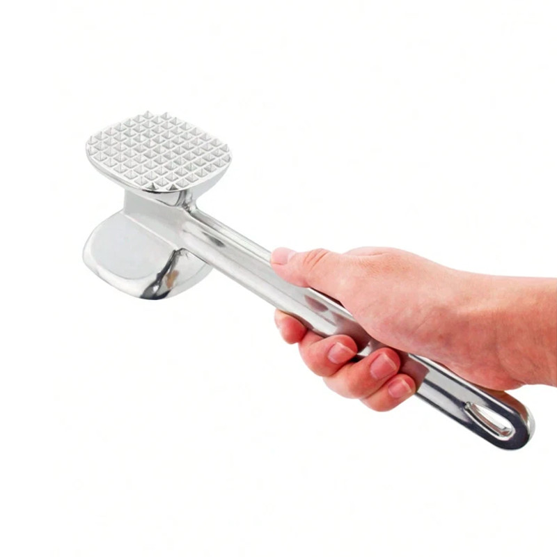 7.68" Double Side Beef Steak Mallet Pounder Meat Tenderizer Hammer Kitchen Tool
