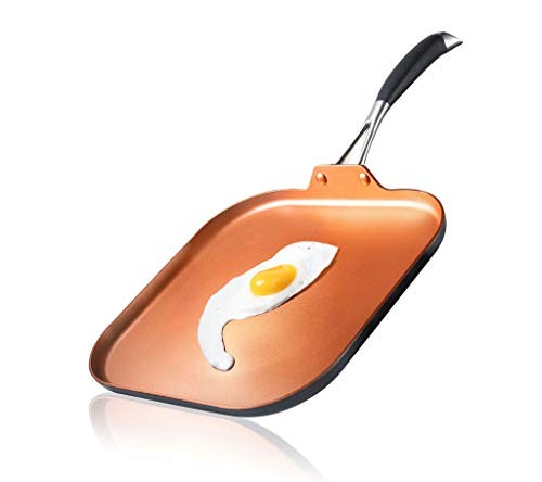 NutriChef NCSQPA Nonstick Kitchen Cookware Set Copper Non-Stick Coating