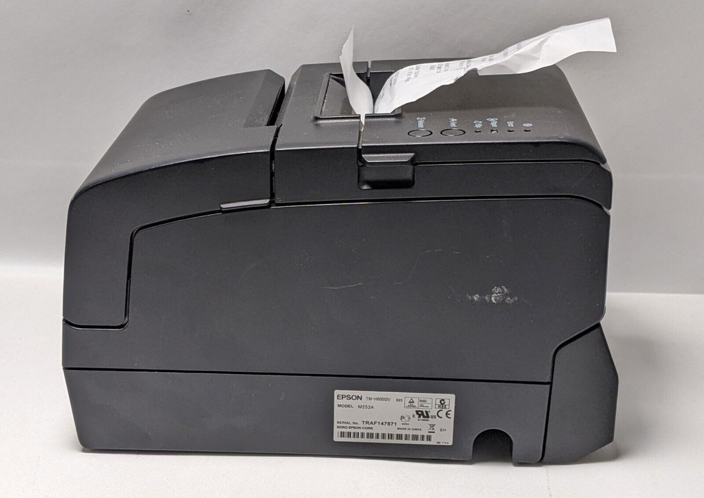 Epson M253A TM-H6000IV Multi-Function POS Receipt Printer W/ Power Adapter