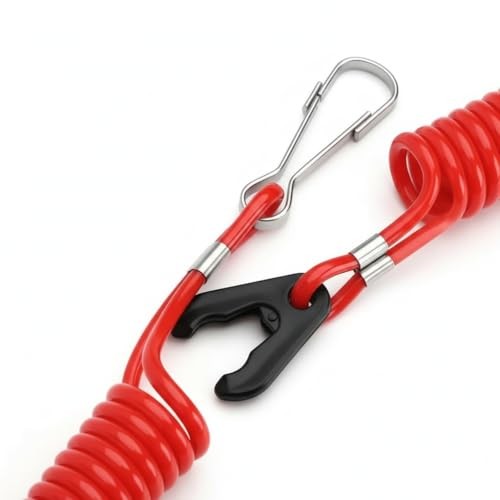 Boat Engine Safety Kill Stop Switch Lanyard Tether for Yamaha Button and a key