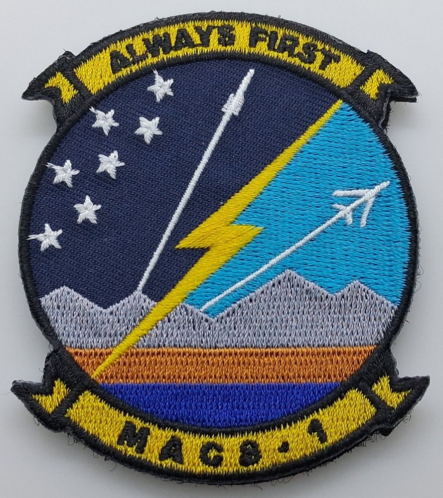 USMC Marine Air Control Group MACS-1 Hook & Loop Patch